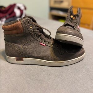Levi's Men's Brown Leather Sneakers